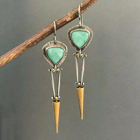 Boho Harzstein Ohrringe