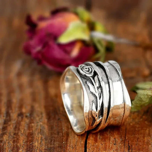 Vintage Silberblumenring