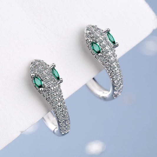 925 Sterling Silber Schlangenohrringe