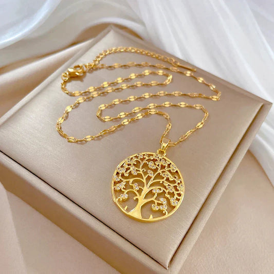 Roots of Life Halskette in Gold