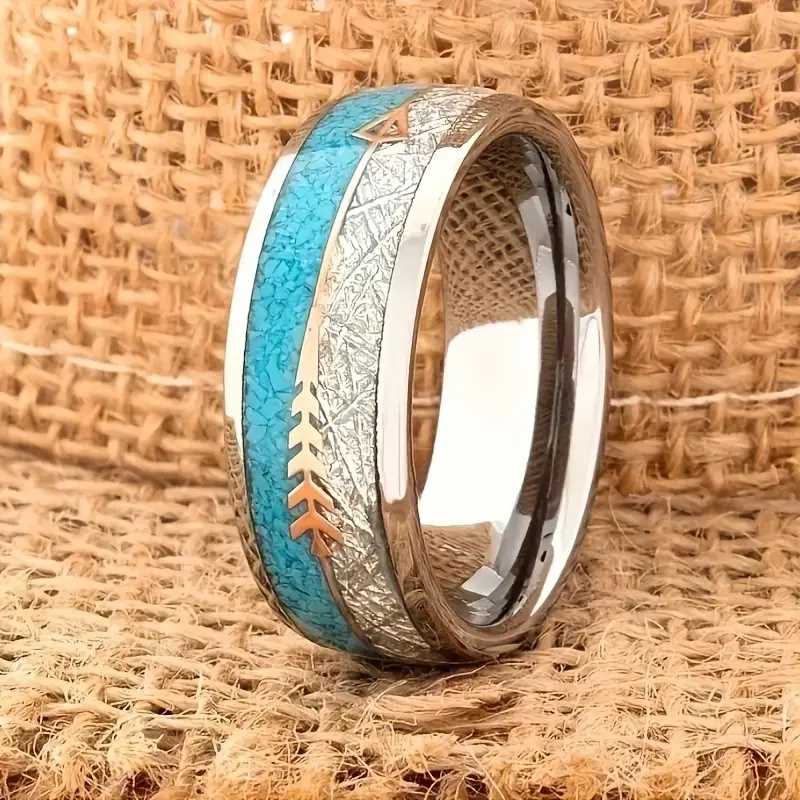 Vintage Emaille Silberring